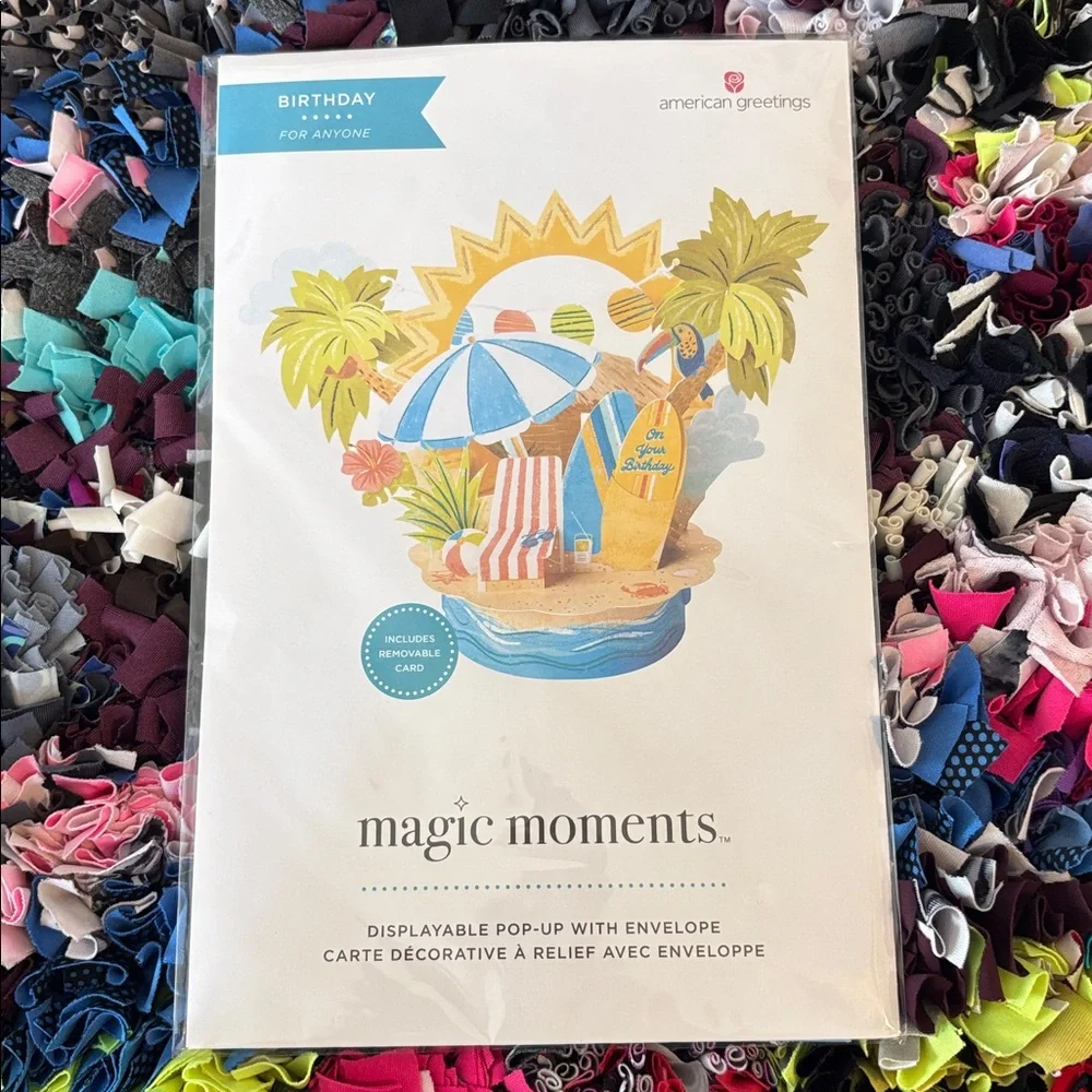 🆕American Greetings Magic Moments Summery Pop Up Birthday Card